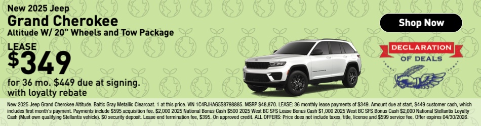 New Jeep Grand Cherokee for Sale & Lease in Twin Falls, ID